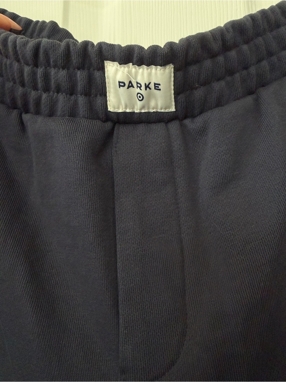 Parke x Target Navy Blue Wide Leg Sweatpants - Picture 2 of 6